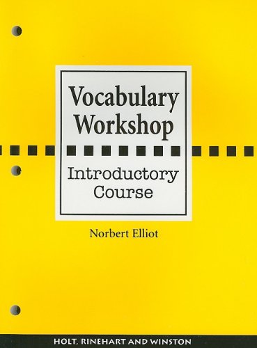 Beispielbild fr Vocabulary Workshop, Introductory Course zum Verkauf von ThriftBooks-Dallas