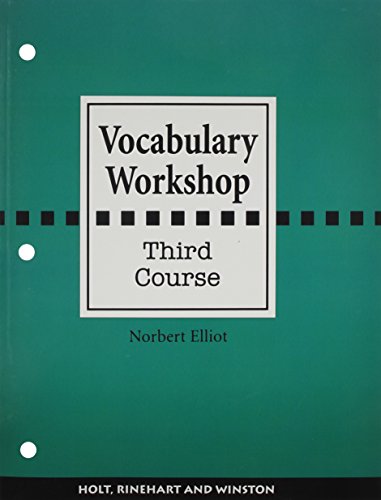 Beispielbild fr Vocabulary Workshop, Course 3, Grade 9+ zum Verkauf von SecondSale