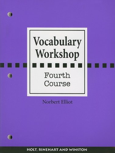 Stock image for Vocabulary Workshop: Fourth Course for sale by SecondSale