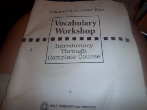 Beispielbild fr Key Vocabulary Workshop: Introductory Through Complete Course zum Verkauf von Irish Booksellers