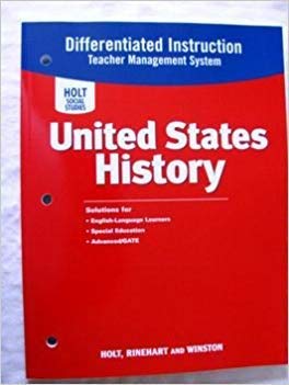 Stock image for Differentiated Instruction Teacher Management System: Holt United States History for sale by SecondSale