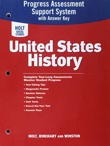 Beispielbild fr United States History, 2007: Progress Assessment Support System with Answer Key zum Verkauf von GoldBooks
