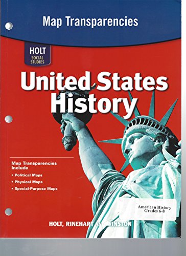 Stock image for Holt Social Studies United States History, Map Transparencies for sale by Booksavers of MD