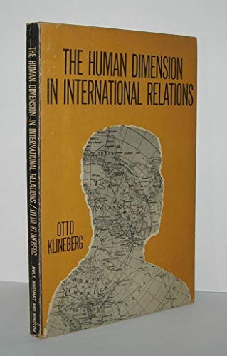 9780030435850: Human Dimension in International Relations