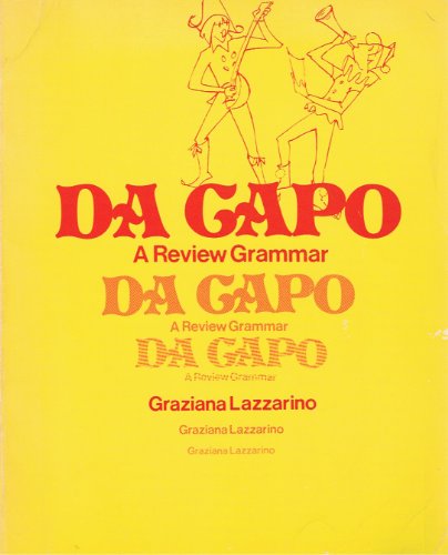 Imagen de archivo de Da Capo : A Review Grammar a la venta por Better World Books