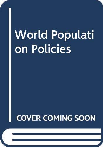 Beispielbild fr World Population Policies zum Verkauf von Zubal-Books, Since 1961
