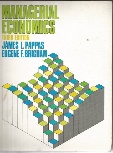 Imagen de archivo de Managerial Economics a la venta por Better World Books