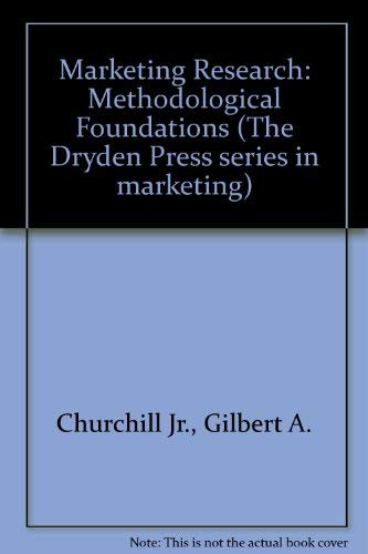 Beispielbild fr Marketing research: Methodological foundations (The Dryden press series in marketing) zum Verkauf von Wonder Book