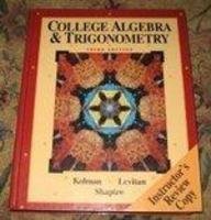 Imagen de archivo de College Algebra a la venta por Better World Books