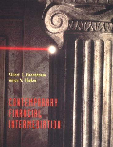 9780030470936: Contemporary Finance Intermediation (The Dryden Press Series in Finance)