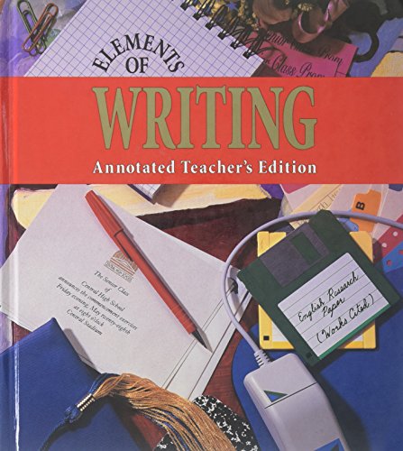 Stock image for Elements of Writing for sale by BOOK BARN & ETC
