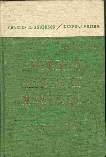 9780030482953: American Literary Masters - Volume One