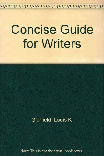 Beispielbild fr A concise guide for writers zum Verkauf von Colorado's Used Book Store