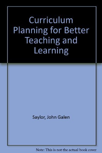 Stock image for Curriculum Planning for Better Teaching and Learning for sale by Red's Corner LLC