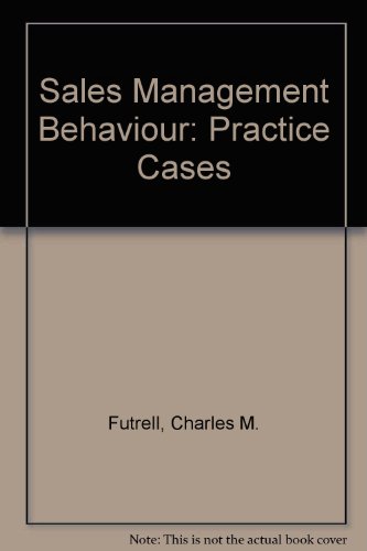 Stock image for Sales Management Behaviour: Practice Cases for sale by Foggypaws
