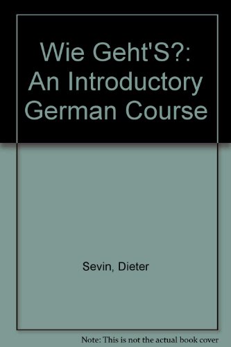 Stock image for Wie Geht*S: An Introductory German Course (English and German Edition) for sale by dsmbooks