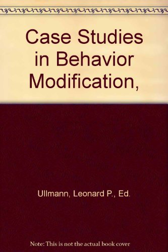 9780030497650: Case Studies in Behaviour Modification