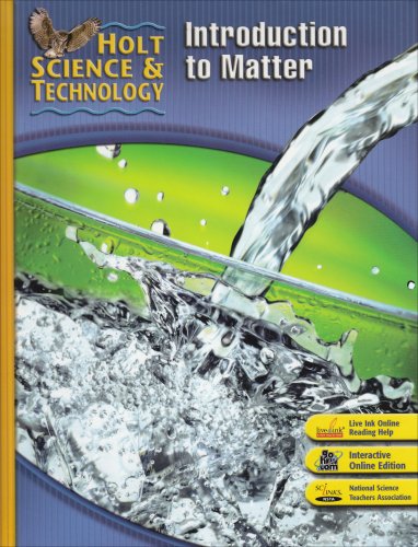 Stock image for Holt Science Technology: Student Edition K: Introduction to Matter 2007 for sale by Front Cover Books