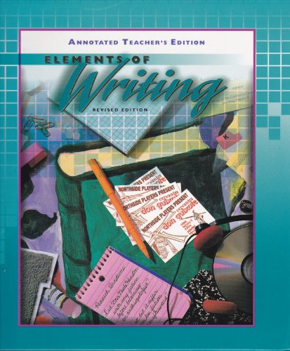 Stock image for Elements Of Writing ; 9780030508875 ; 0030508878 for sale by APlus Textbooks