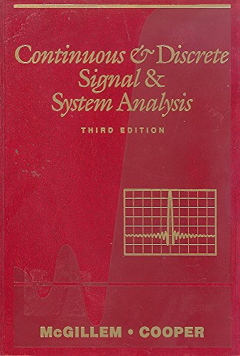 Stock image for Continuous and Discrete Signal and System Analysis for sale by Mahler Books