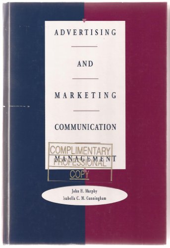 Beispielbild fr Advertising and Marketing Communication Management zum Verkauf von Better World Books