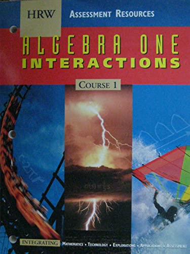 Stock image for HRW Assessment Resources (Algebra One Interactions Course 1) for sale by Old Friends Books