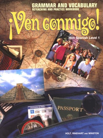 Imagen de archivo de Ven Conmigo: Grammar and Vocabulary 1 (Spanish Edition) a la venta por Half Price Books Inc.