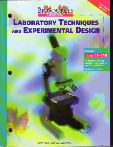 9780030514043: Laboratory Techniques and Experimental Design