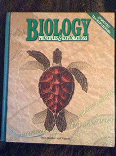 Stock image for Biology Principles and Explorations 98, Annotated Teacher's Edition for sale by The Maryland Book Bank