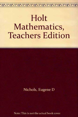 9780030515811: Holt Mathematics, Teachers Edition 6th Grade