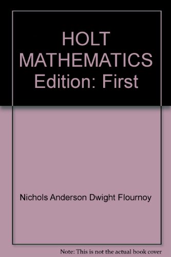 9780030515866: HOLT MATHEMATICS