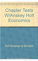 9780030516887: Chapter Tests with Answer Key (Holt Economics)