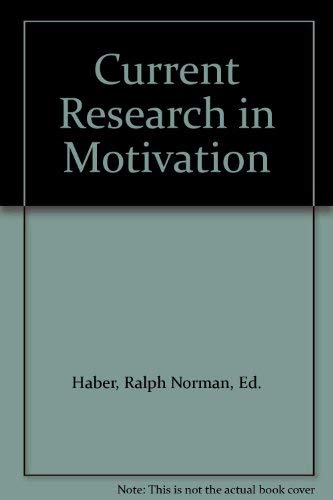 Beispielbild fr Current Research in Motivation zum Verkauf von Better World Books