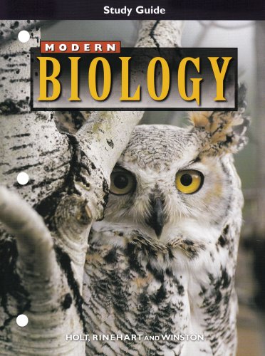 9780030517587: Study Guide Modern Biology: Econ&gov't