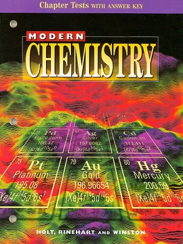 9780030517983: Modern Chemistry Chapter Tests with Answer Key