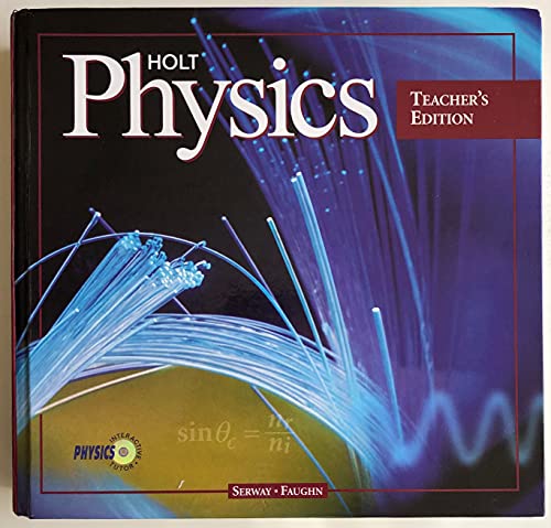 9780030518621: Te Holt Physics 99: Mod Chem