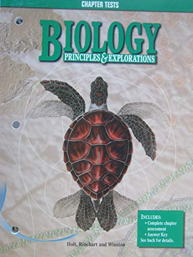 Stock image for Biology Principles & Explorations Chapter Tests for sale by Allied Book Company Inc.