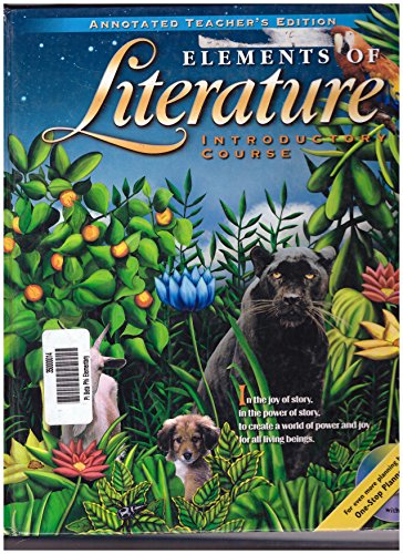 Beispielbild fr Elements Of Literature, Introductory Course, Grade 6: Annotated Teacher's Edition (2000 Copyright) zum Verkauf von ~Bookworksonline~