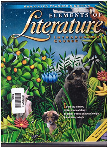 Stock image for Elements Of Literature, Introductory Course, Grade 6: Annotated Teacher's Edition (2000 Copyright) for sale by ~Bookworksonline~