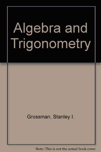 9780030521676: Algebra and Trigonometry