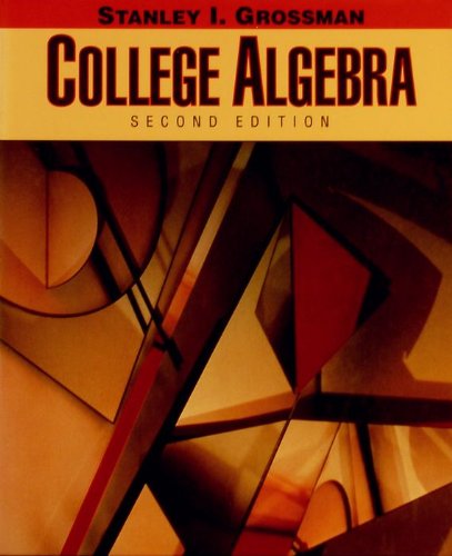 9780030521683: College Algebra