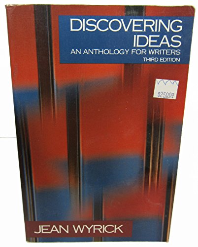 Imagen de archivo de Discovering Ideas : An Anthology for Writers a la venta por Better World Books