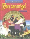 Imagen de archivo de Spanish Level 2, Ven Conmigo, Annotated Teacher's Edition a la venta por Half Price Books Inc.