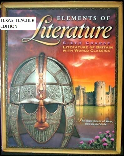 Stock image for Elements Of Literature, Sixth Course, Literature Of Britain With World Classics, Texas Teacher Editi ; 9780030523243 ; 0030523249 for sale by APlus Textbooks