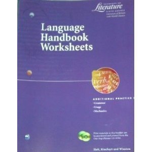 Stock image for Elements of Literature Language Handbook Worksheets [STUDENT EDITION] (Paperback) for sale by Allied Book Company Inc.