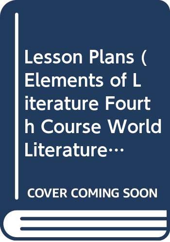 Stock image for Lesson Plans (Elements of Literature Fourth Course World Literature) for sale by SecondSale