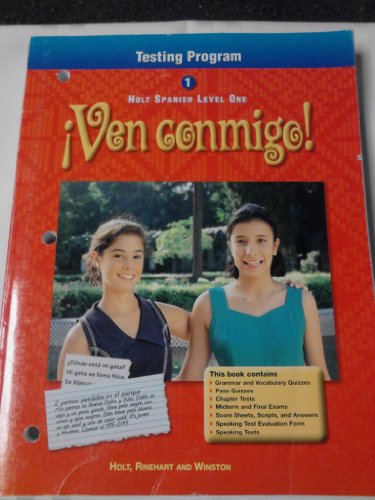 Stock image for Holt Spanish Level One: Ven conmigo! Testing Program for sale by Byrd Books