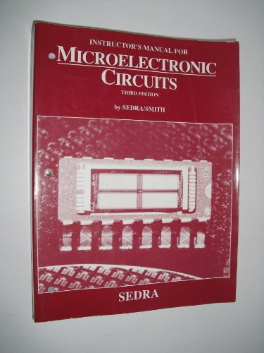 9780030526138: Instructor's Manual for 3r.e (Microelectronic Circuits)