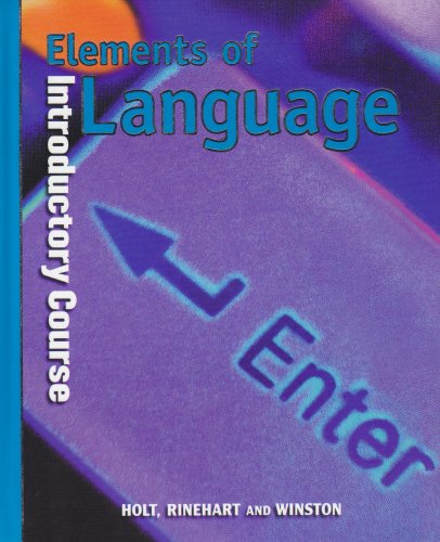 Stock image for Holt Elements of Language: Student Edition Grade 6 2001 for sale by ThriftBooks-Dallas
