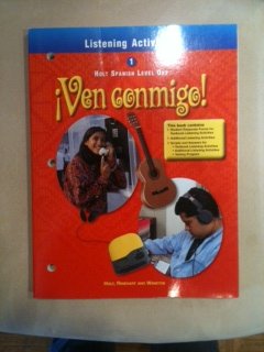 Beispielbild fr Ven Conmigo Level 1, Grade 9 Listening Activities: Holt Ven Conmigo (Holt Spanish 2000) zum Verkauf von Green Street Books